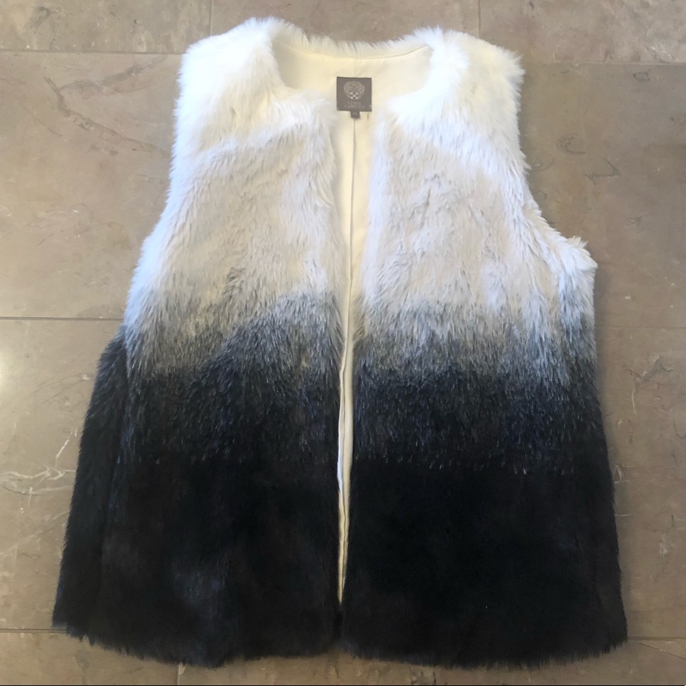 Vince Camuto Ombré Fur Vest